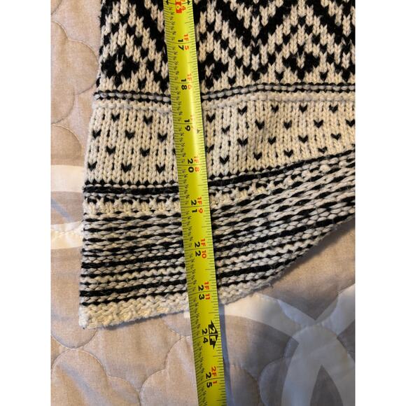 Anthropologie Geometric Open Front Cardigan Sweater S/M - Picture 10 of 10